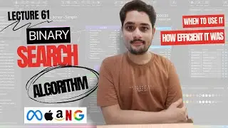 Binary Search Algorithm || Binary Search Vs Linear Search || Java + DSA Bootcamp || Lecture 61