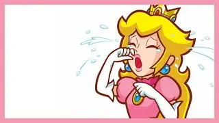 crying princess peach