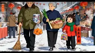 &ldquo;Little Son Enjoying Barfi Market with Grandparents 👶👴👵#ghibliart #ghibliasmr #ghiblifans #ghibli 