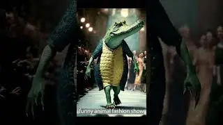 Funny animal fashion show #ai