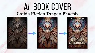 A I Book Cover Gothic Fiction Dragon Fantasy (Midjourney Affinity Photo 2)