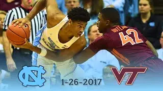 UNC Basketball: #9 North Carolina vs Virginia Tech | 1-26-2017 | Full Game