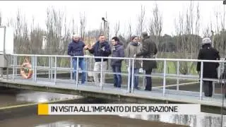 II Commissione in visita all'impianto di depurazione delle acque reflue