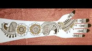 Grand Look Arabic Wedding Mehndi Design For Full Front Hand