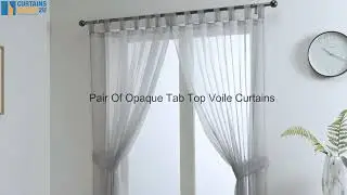 Opaque Pair Voile Curtains