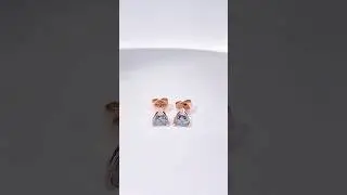 Rose gold earrings collection #youtubeshorts #jewellery #shorts