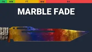 Paracord Knife Marble Fade - Skin Float And Wear Preview
