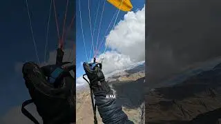 Crossing the Harris Mountains with a low cloud base #paraglider #pov #nz