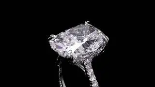 IGI certified cushion diamond ring