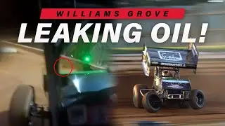 RADIATOR SMASHED & LEAKING OIL | Williams Grove Speedway Tommy Hinnershitz Classic