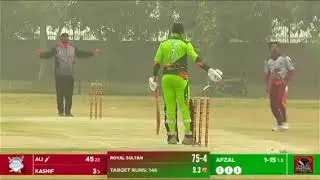 Afzal Malik Stealth panthers vs Royal Sultan GPL2025. Bowling.