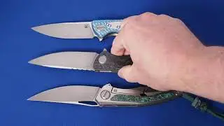 Коллекция ножей Shirogorov Hati CGG Blue Alutex, F3 FB, Quantum TKM Russia
