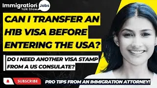 Can I transfer an H1B Visa before entering the USA? Do I need another visa from a US consulate?