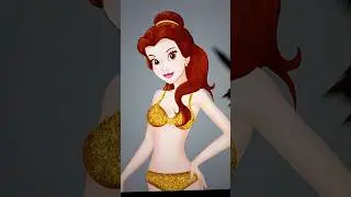 Disney princess Belle glow-up transformation #cartoonart #belle #disney #disneyprincess