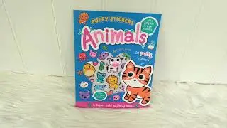 Puffy Stickers Animals Activity Book With Goggle Eye Stickers and Over 150 Cute Stickers