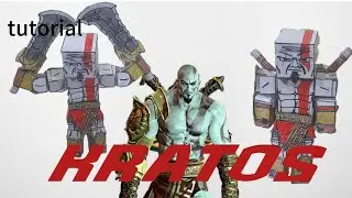 Tutorial de cómo hacer a Kratos de God of War papercraft versión (Minecraft)