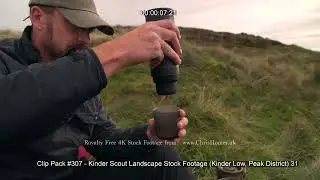 Clip Pack #307 - Kinder Scout Landscape Stock Footage (Kinder Low, Peak District)