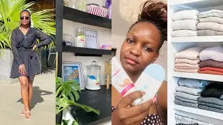 LAUNDRY AREA MAKEOVER// DECLUTTERING MY CLOSET //MANI-PEDI AT HOME//EVENING SKINCARE ROUTINE