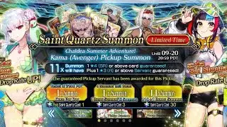 [FGO NA] Summer Kama Gacha Pulls