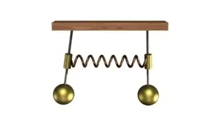 343 - Coupled spring oscillators. Beating effect.