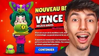 je JOUE avec le NOUVEAU BRAWLER : VINCE (incroyable)