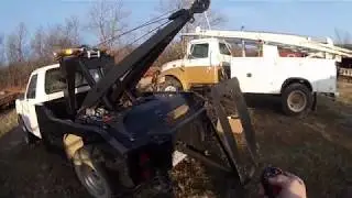holmes 440 wrecker bed electric winch conversion