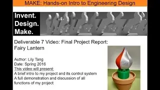 Lily Tang: Fairy Lantern - Awesome Instructable Prize Winner (1st Place)