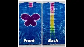 Diy Butterfly Tie Dye With Spine Tutorial