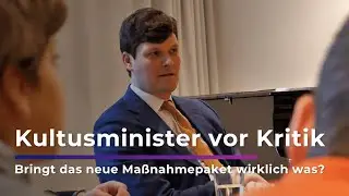 Kultusminister stellt sich der Kritik am Ma&szlig;nahmenpaket.