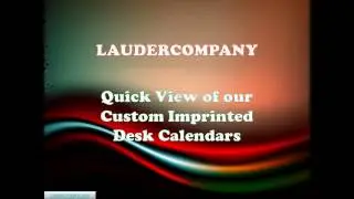 Quick View of our Custom Imprinted Desk Calendars
