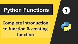 Function in Python Programming ⚙️ | Functional Programming Tutorial - 01 | Python Tutorial