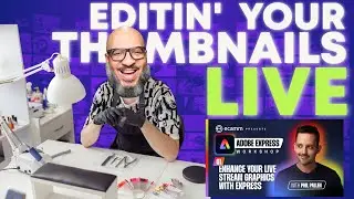 I'm Re-creating the Ecamm x Adobe Express Workshop Thumbnail LIVE