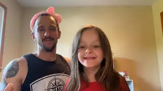 Putting makeup on my DAD!!!!