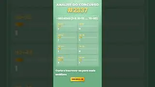 🔥 Timemania 2337 &mdash; An&aacute;lise de D&eacute;cadas e Finais