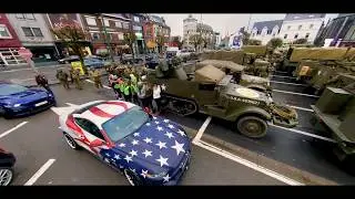 Bastogne 75th Anniversary WWII - Ford Mustang Roush & Ford Mustang GT U.S.A.FLAG