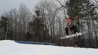 First Box Jump (Snowboarding)