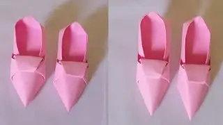 How to make Origami mini shoes craft with paper || Easy origami craft #video148