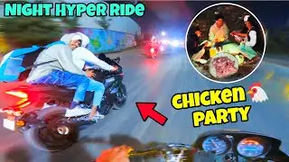 Night Hyper Ride R15 VS Deluxe 😱|| Bahut Dino Ke Bad Jungle Me Party Dosto Ke Sath 😍🥳