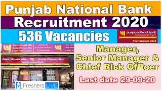PNB Bank Recruitment 2020 || Punjab National Bank Vacancy || Govt Bank Jobs