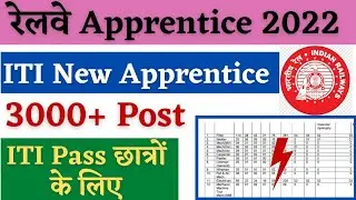 Railway की Latest Apprentice 2022, ITI Latest Apprentice 2022, Eastern Railway Apprentice Vacancy