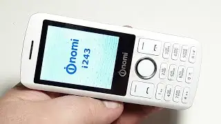 Nomi i243 White-Blue - легкий кнопочный моноблок компании Номи Dual Sim  / Spreadtrum SC6531 / 32МБ