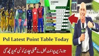 Psl5 2020 Latest Point Table | Today Psl All Team Run Rate & Point Table