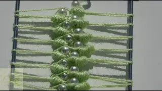 Punto rococó con horquilla ganchillo #3/hairpin lace stitch with