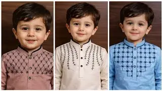 Baby Boy Hand Embroidery Kurta Design 2026| Baba Ke Krhai Waly Suit | 