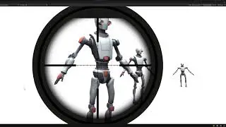 Sniper scope zoom shader in Unity