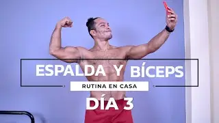 Rutina de Ejercicios Espalda y Bíceps en Casa (DÍA 3)
