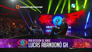 Jorge le da explicaciones cara a cara a Lucas | GRAN HERMANO 2016