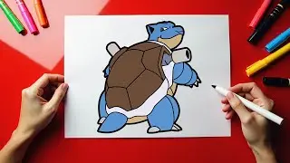 💥 How to Draw BLASTOISE Like a PRO! Easy Pok&eacute;mon Art Tutorial ✏️🐢