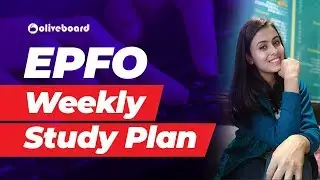 EPFO Assistant 2019 | Weekly Study Plan | Preparation Strategy