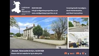 Property For Sale, 3 bedroom House with workshop and garage, Beulah, Newcastle Emlyn, Cardigan bay